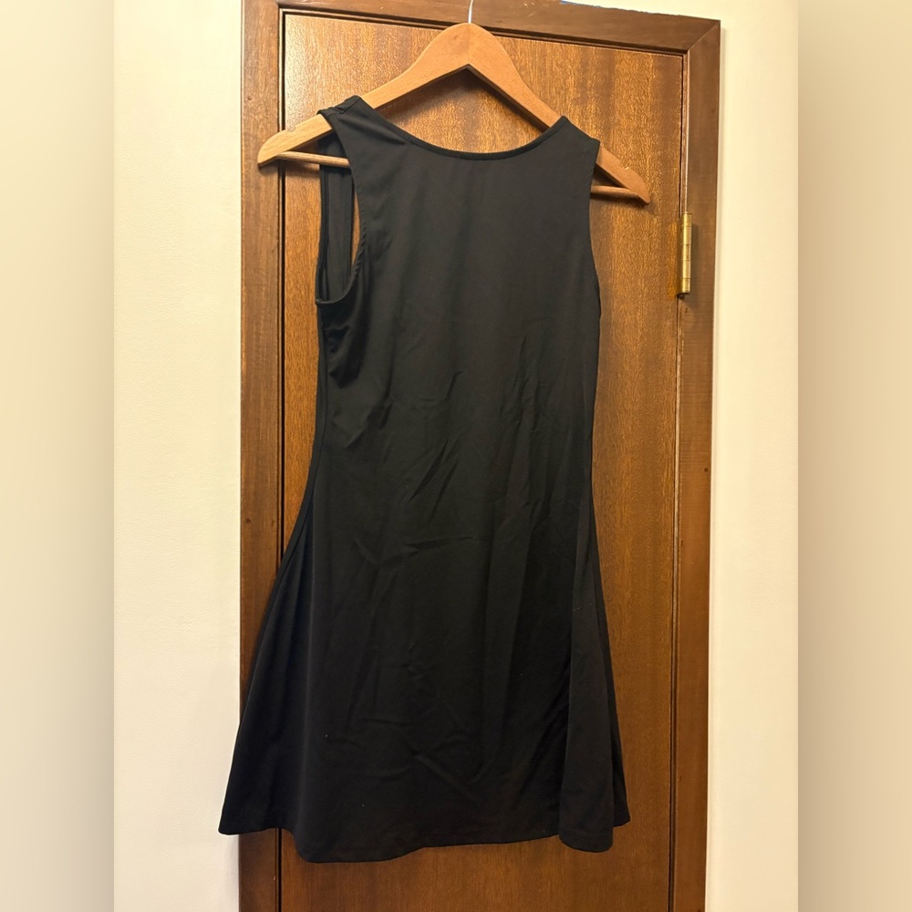 Black Sleeveless, backless Dress